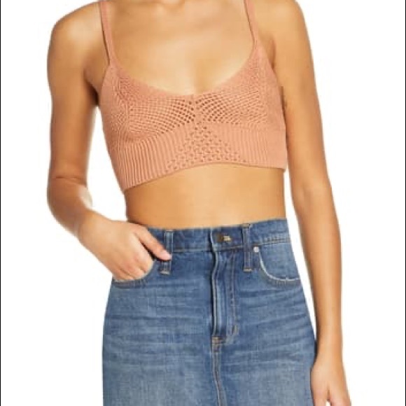 Free People You Wanna Brami Sugar Almond NWT NEW - Picture 2 of 4